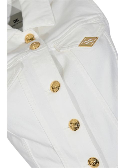 Tuta in denim con dettaglio logo Elisabetta Franchi | TJ45N61E2360